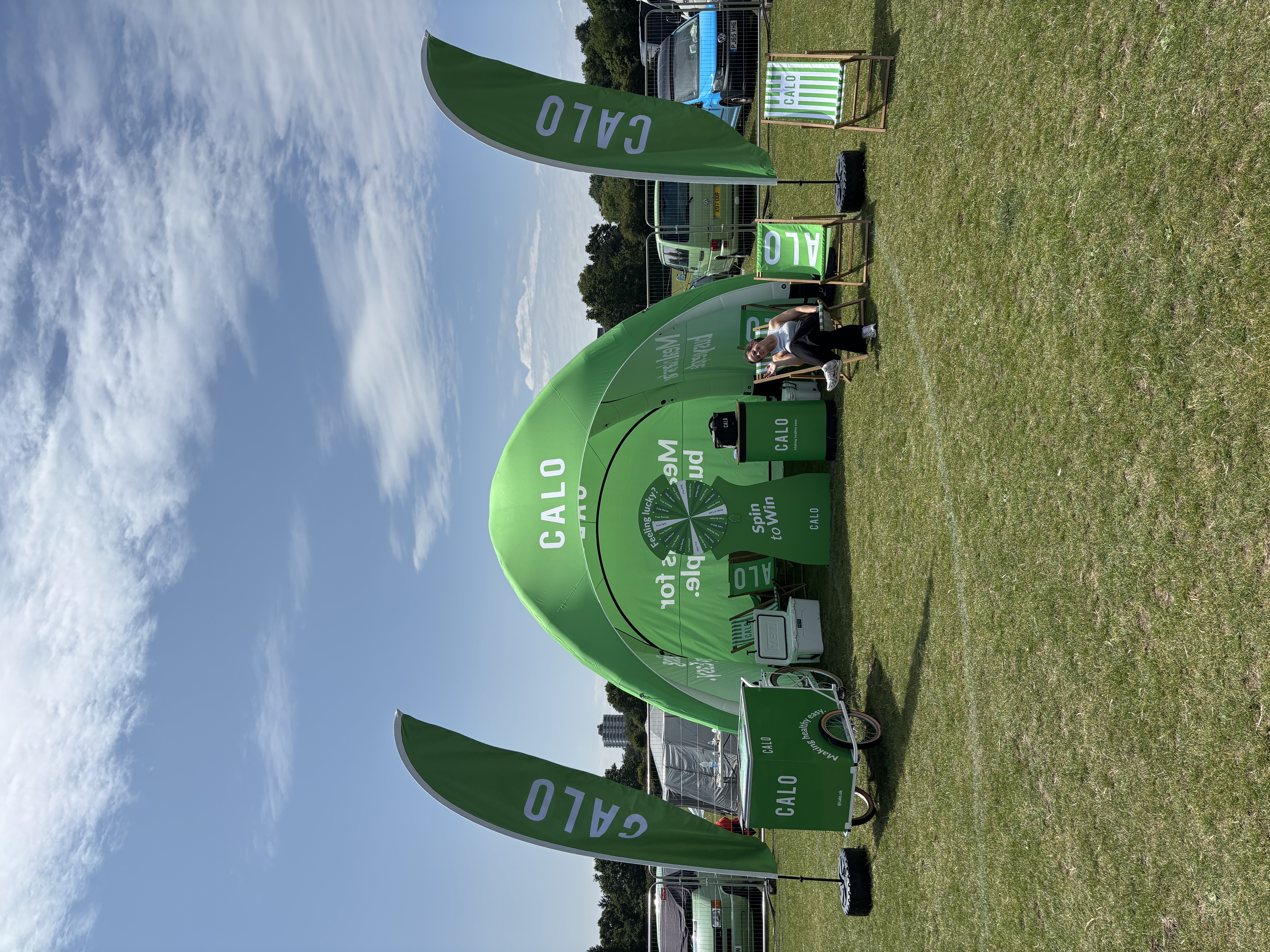 Event stand on the day
